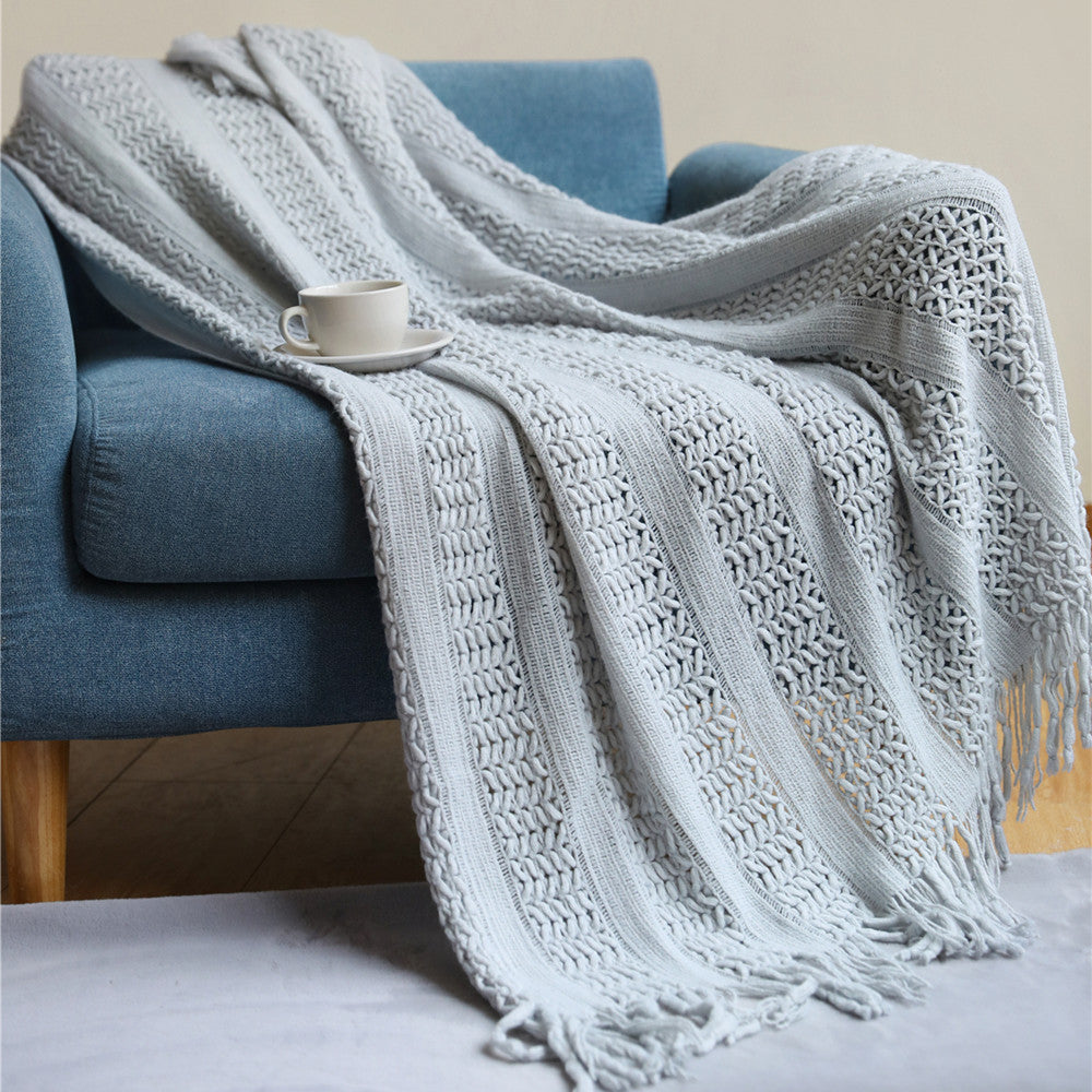 Nordic Sofa Blanket Cover Blanket Knitted Blanket Homestay Hotel Throw Blanket