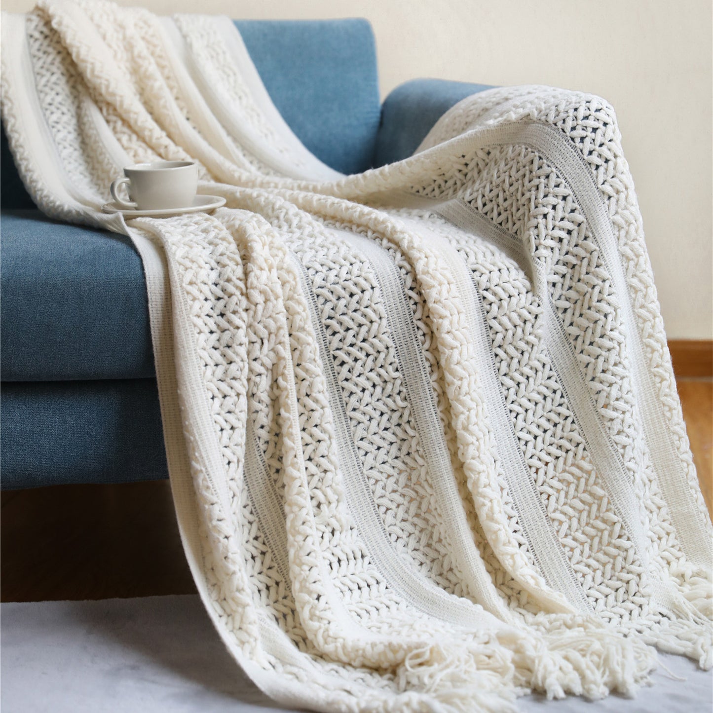 Nordic Sofa Blanket Cover Blanket Knitted Blanket Homestay Hotel Throw Blanket