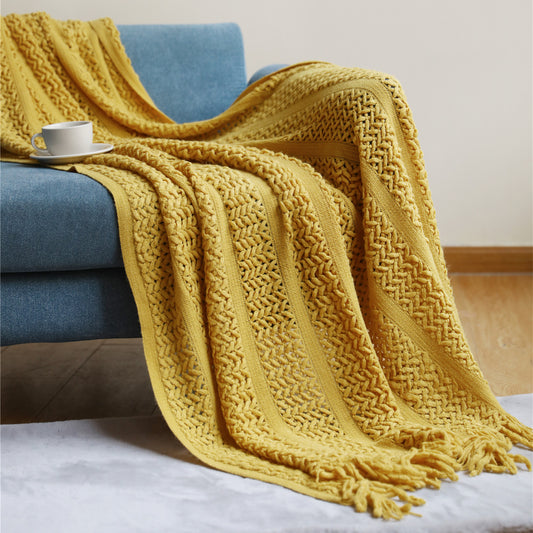 Nordic Sofa Blanket Cover Blanket Knitted Blanket Homestay Hotel Throw Blanket