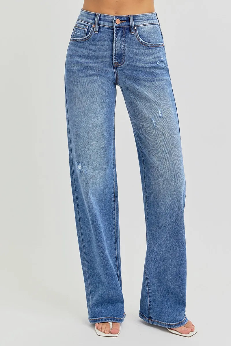 The Easy Street Wide Leg Jeans