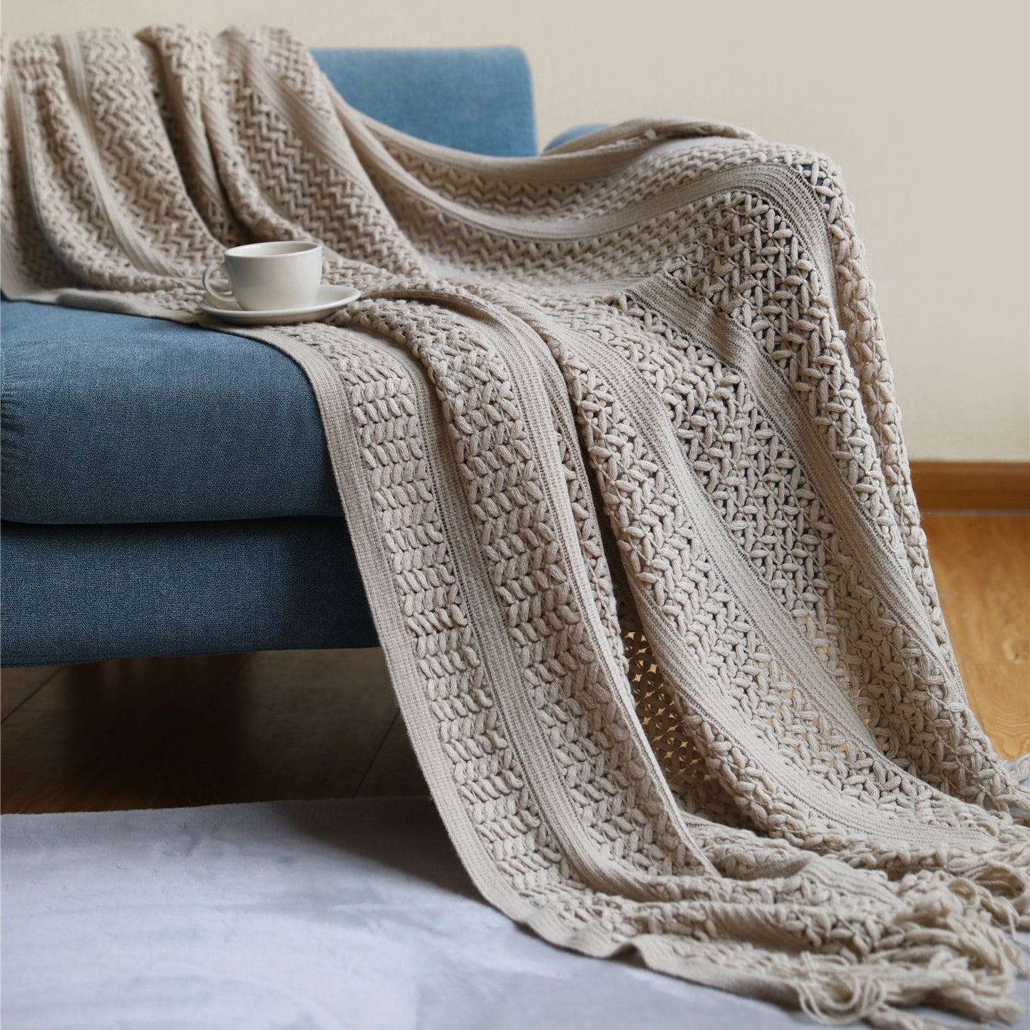 Nordic Sofa Blanket Cover Blanket Knitted Blanket Homestay Hotel Throw Blanket