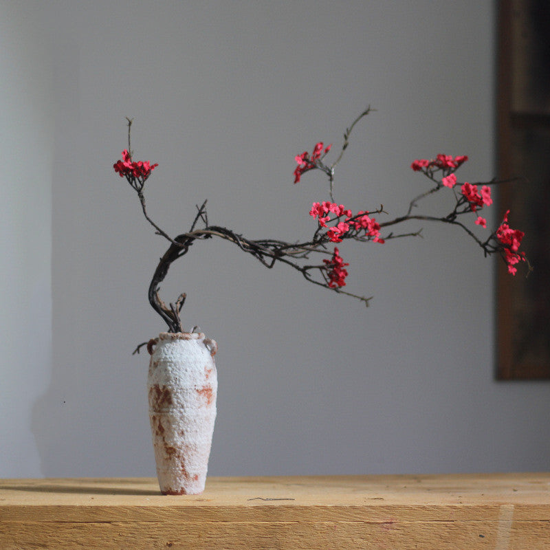 Nostalgic Retro Stoneware Home Zen Vase