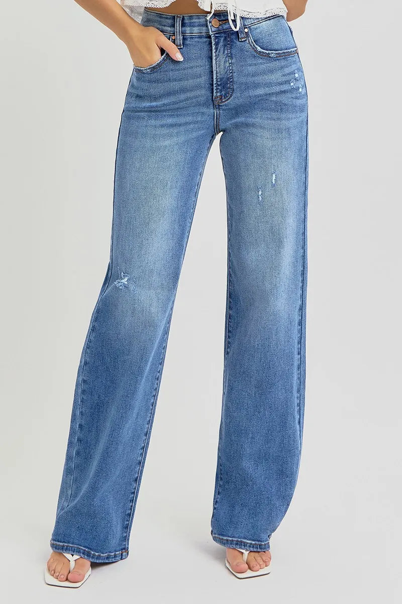 The Easy Street Wide Leg Jeans