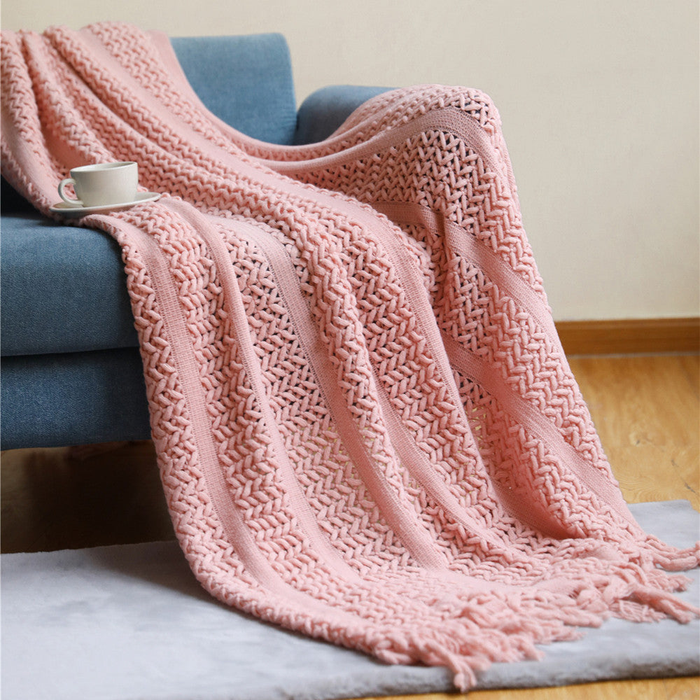 Nordic Sofa Blanket Cover Blanket Knitted Blanket Homestay Hotel Throw Blanket